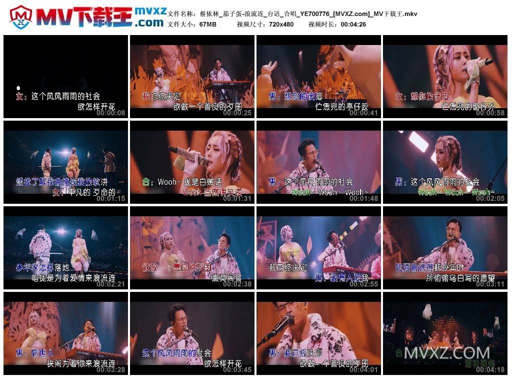 蔡依林_茄子蛋-浪流连_台语_合唱_YE700776